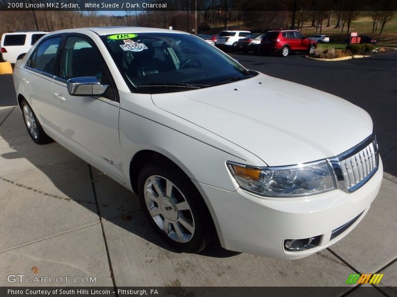 White Suede / Dark Charcoal 2008 Lincoln MKZ Sedan