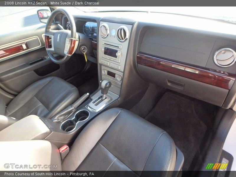 White Suede / Dark Charcoal 2008 Lincoln MKZ Sedan