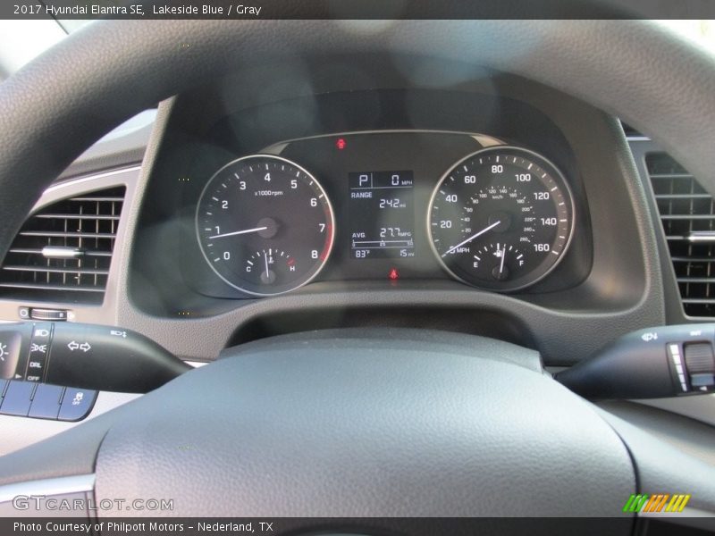 Lakeside Blue / Gray 2017 Hyundai Elantra SE
