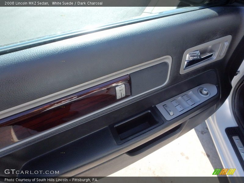 White Suede / Dark Charcoal 2008 Lincoln MKZ Sedan