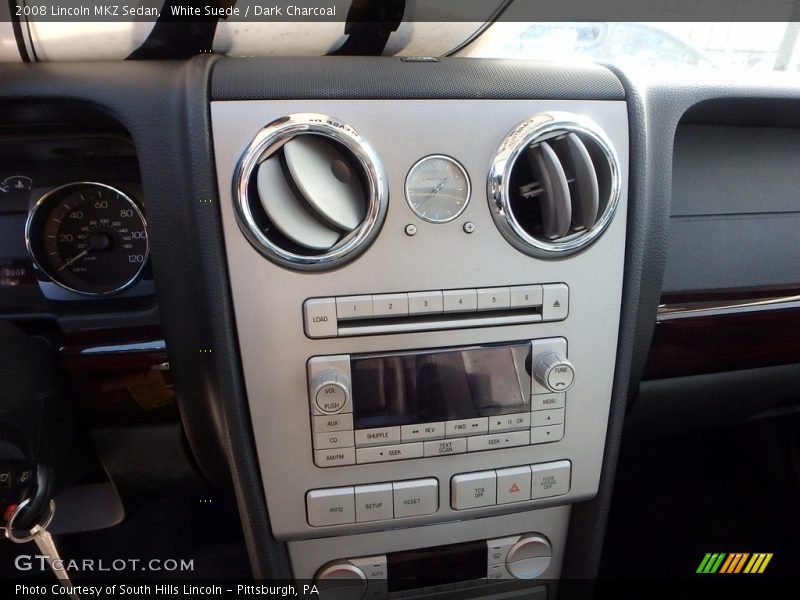 White Suede / Dark Charcoal 2008 Lincoln MKZ Sedan
