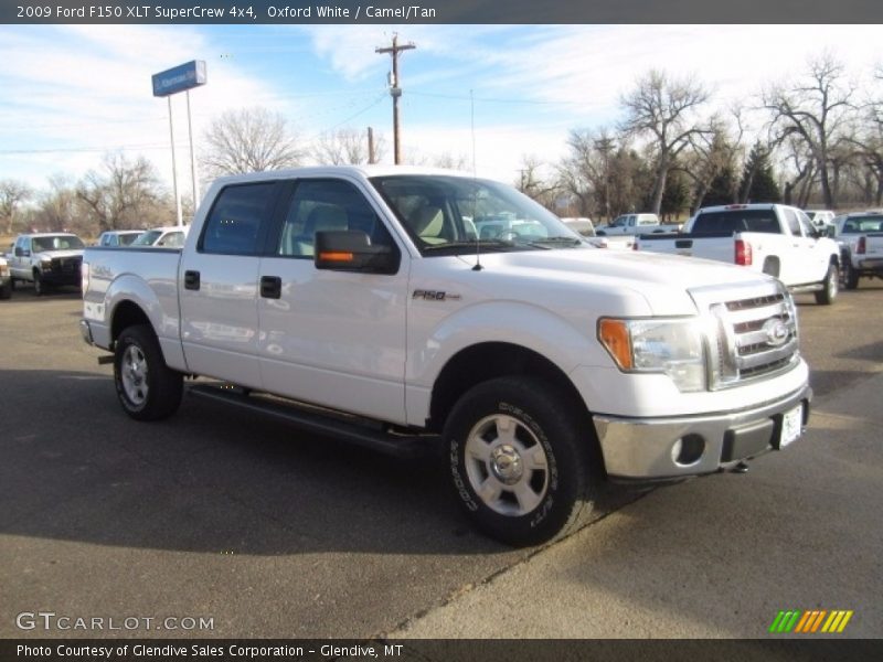 Oxford White / Camel/Tan 2009 Ford F150 XLT SuperCrew 4x4