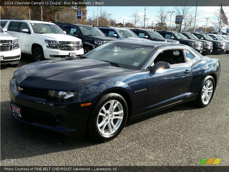 Blue Ray Metallic / Black 2014 Chevrolet Camaro LS Coupe