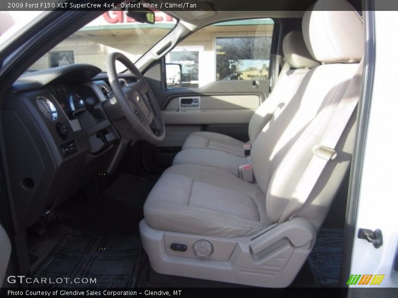 Oxford White / Camel/Tan 2009 Ford F150 XLT SuperCrew 4x4