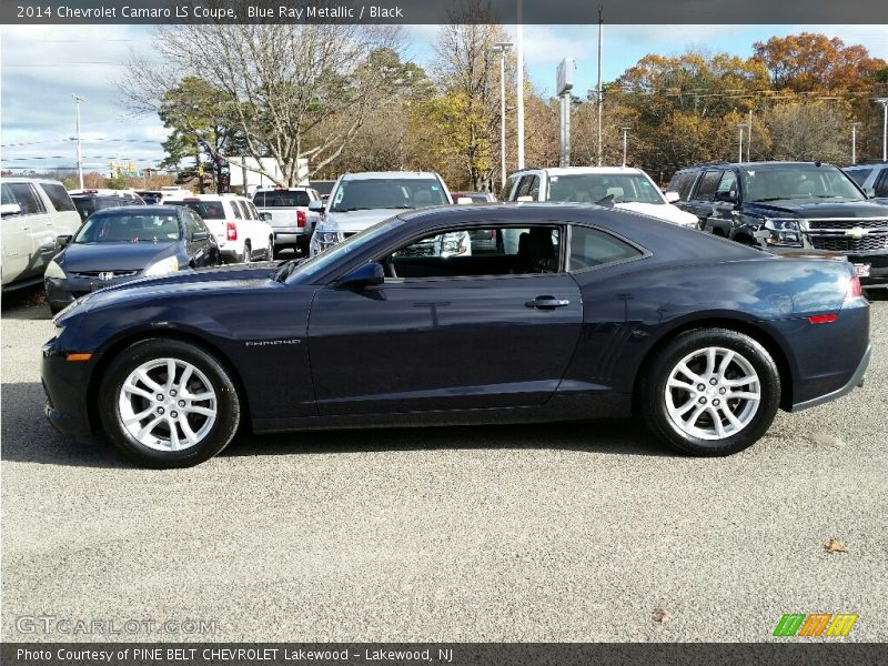 Blue Ray Metallic / Black 2014 Chevrolet Camaro LS Coupe