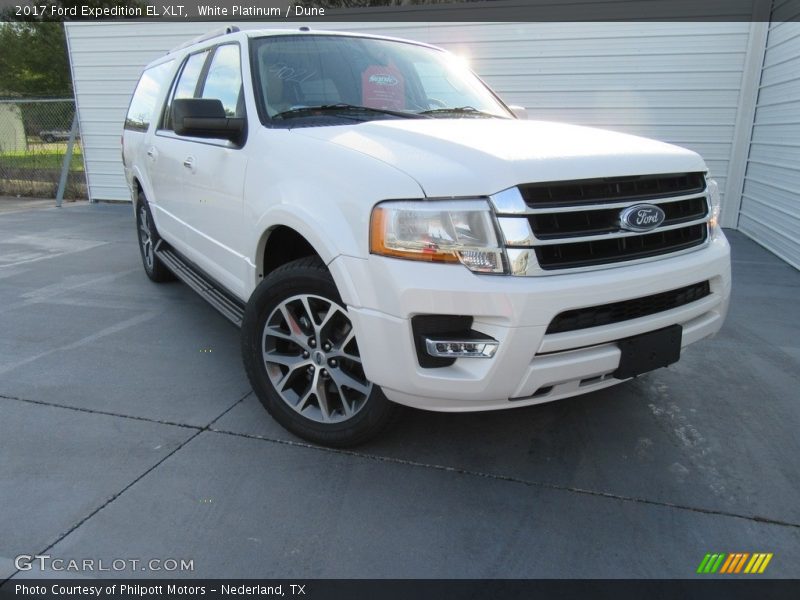 White Platinum / Dune 2017 Ford Expedition EL XLT