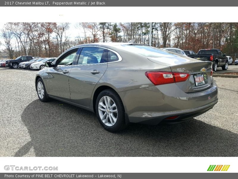 Pepperdust Metallic / Jet Black 2017 Chevrolet Malibu LT