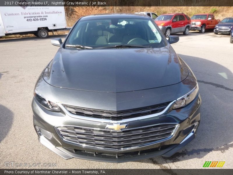 Nightfall Gray Metallic / Jet Black 2017 Chevrolet Malibu LT