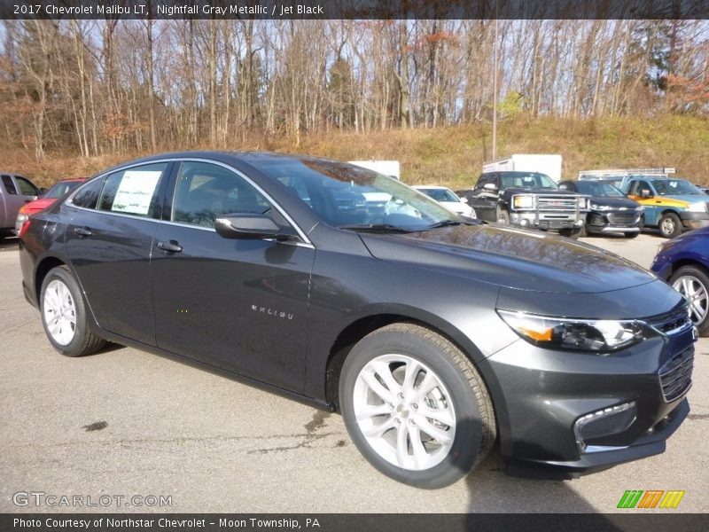 Nightfall Gray Metallic / Jet Black 2017 Chevrolet Malibu LT