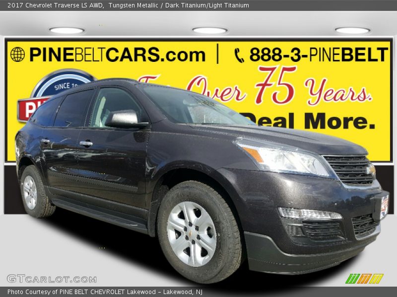 Tungsten Metallic / Dark Titanium/Light Titanium 2017 Chevrolet Traverse LS AWD