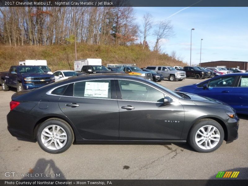 Nightfall Gray Metallic / Jet Black 2017 Chevrolet Malibu LT