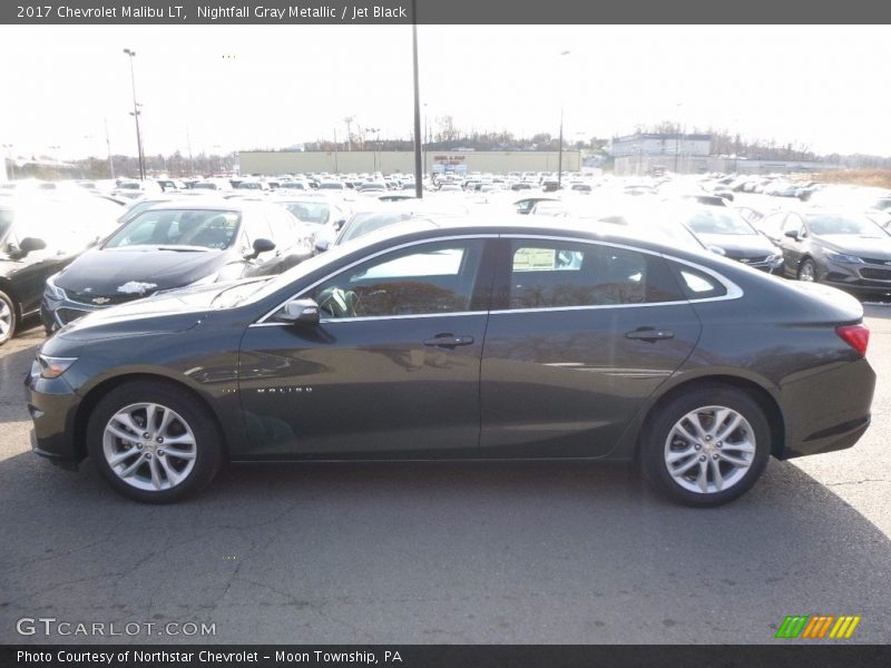 Nightfall Gray Metallic / Jet Black 2017 Chevrolet Malibu LT