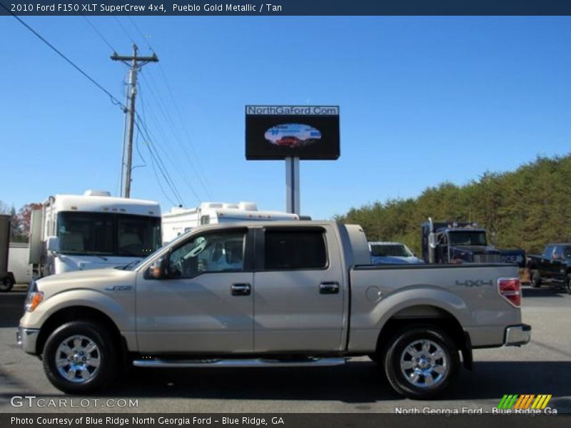 Pueblo Gold Metallic / Tan 2010 Ford F150 XLT SuperCrew 4x4