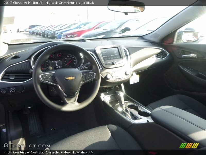 Nightfall Gray Metallic / Jet Black 2017 Chevrolet Malibu LT