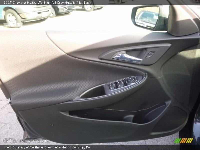 Nightfall Gray Metallic / Jet Black 2017 Chevrolet Malibu LT