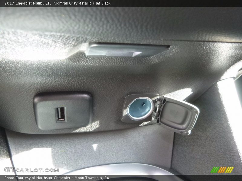 Nightfall Gray Metallic / Jet Black 2017 Chevrolet Malibu LT