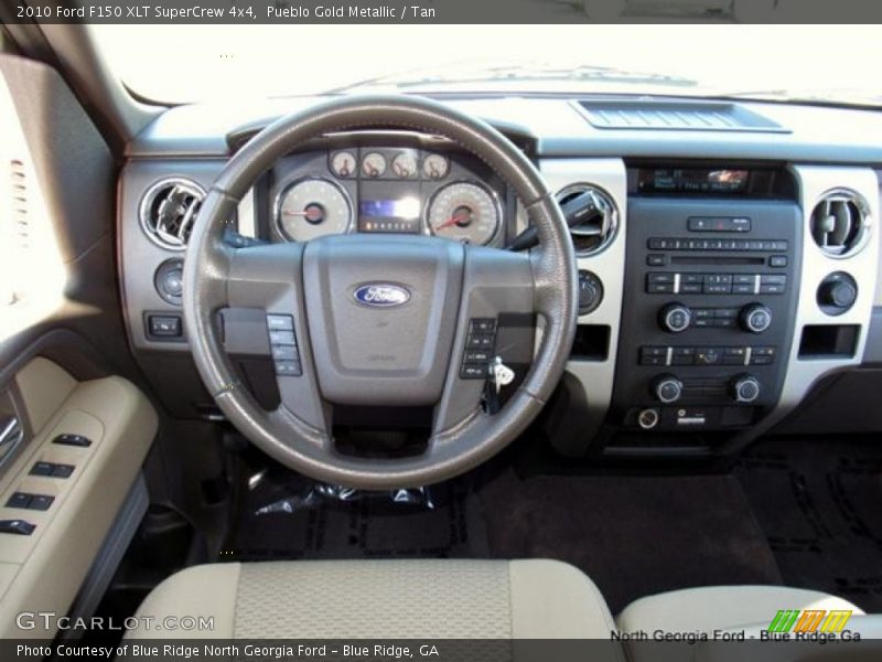 Pueblo Gold Metallic / Tan 2010 Ford F150 XLT SuperCrew 4x4
