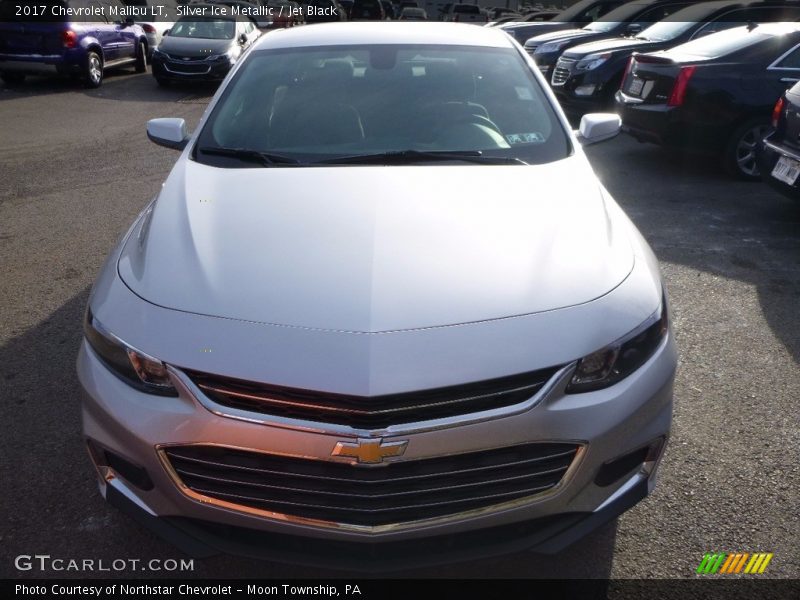 Silver Ice Metallic / Jet Black 2017 Chevrolet Malibu LT