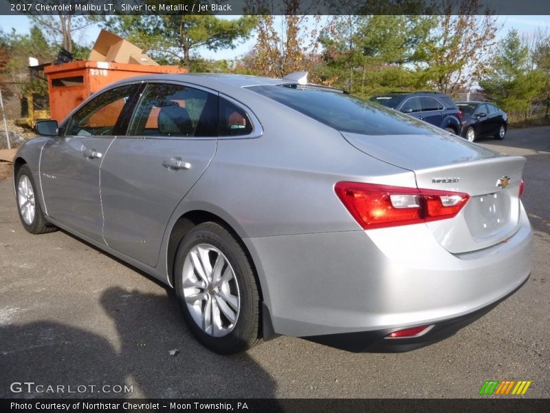 Silver Ice Metallic / Jet Black 2017 Chevrolet Malibu LT