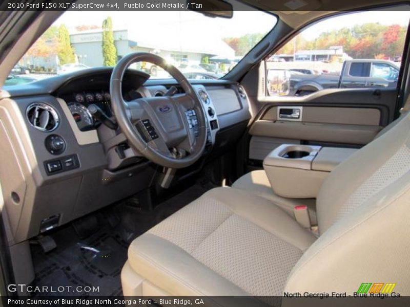 Pueblo Gold Metallic / Tan 2010 Ford F150 XLT SuperCrew 4x4