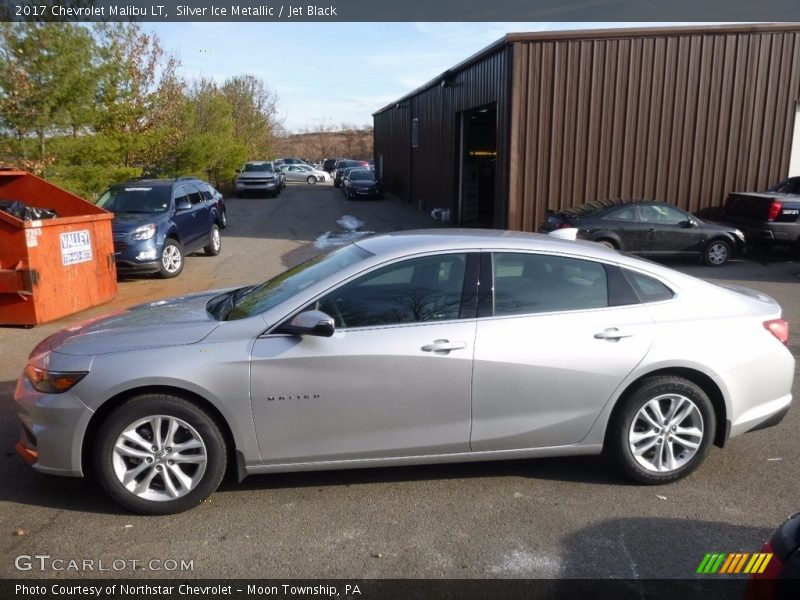 Silver Ice Metallic / Jet Black 2017 Chevrolet Malibu LT