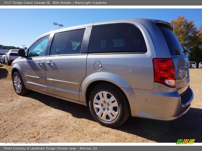 Billet Metallic / Black/Light Graystone 2017 Dodge Grand Caravan SE