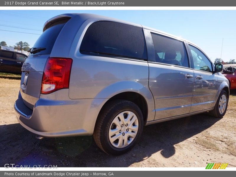 Billet Metallic / Black/Light Graystone 2017 Dodge Grand Caravan SE