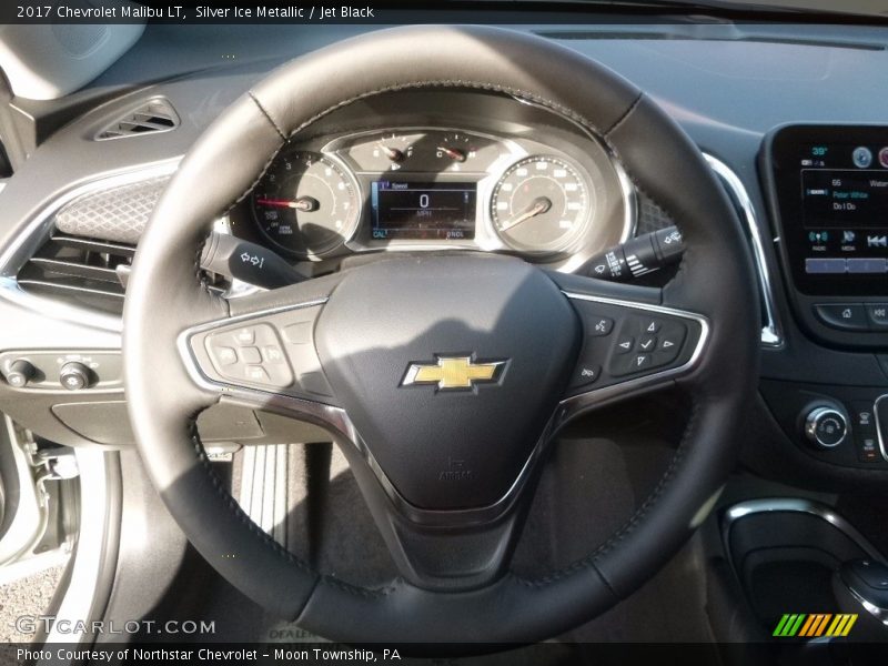 Silver Ice Metallic / Jet Black 2017 Chevrolet Malibu LT
