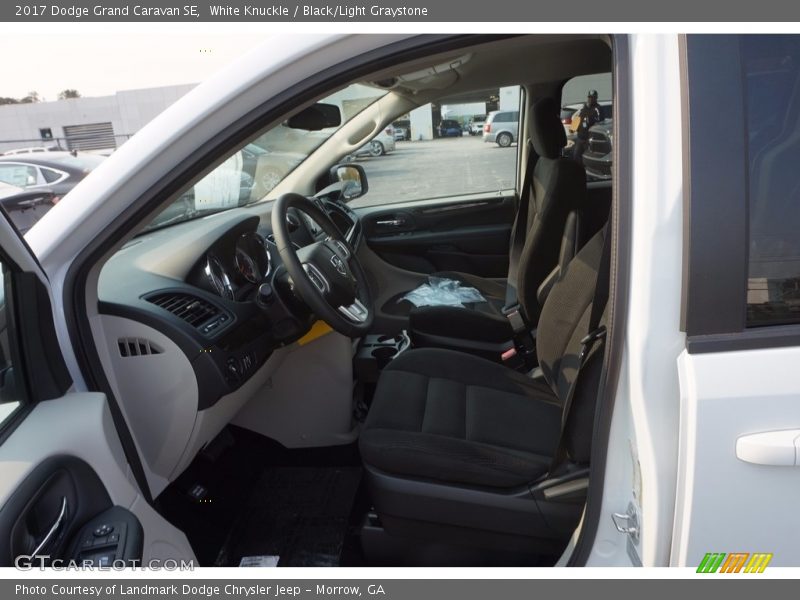 White Knuckle / Black/Light Graystone 2017 Dodge Grand Caravan SE