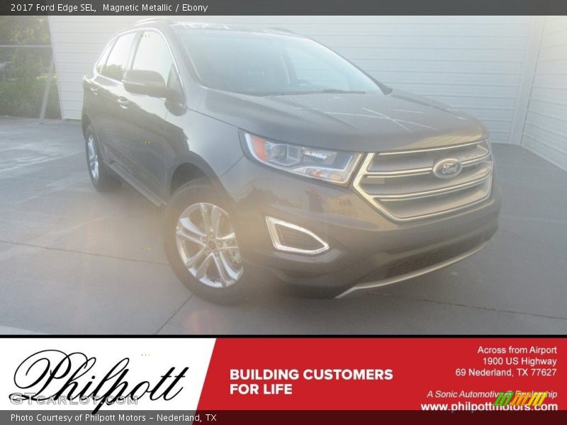 Magnetic Metallic / Ebony 2017 Ford Edge SEL