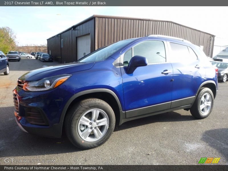 Blue Topaz Metallic / Jet Black 2017 Chevrolet Trax LT AWD