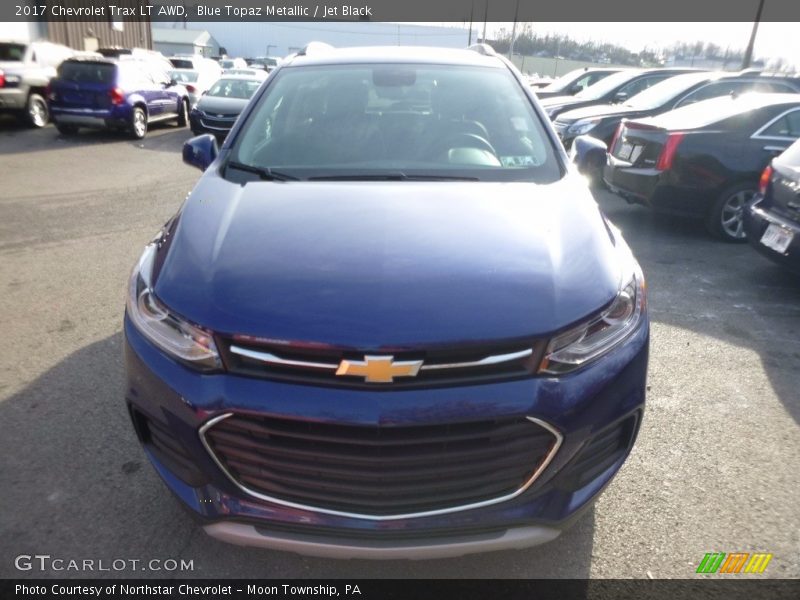 Blue Topaz Metallic / Jet Black 2017 Chevrolet Trax LT AWD