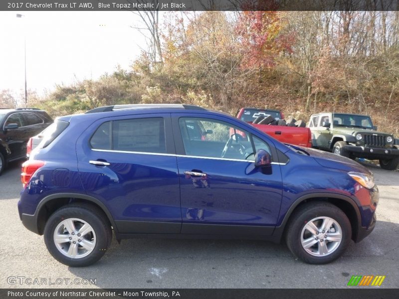 Blue Topaz Metallic / Jet Black 2017 Chevrolet Trax LT AWD