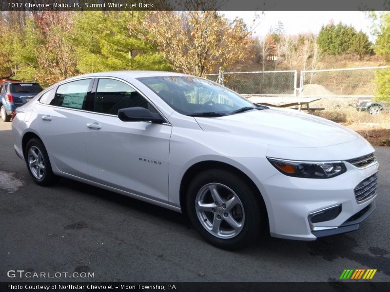 Summit White / Jet Black 2017 Chevrolet Malibu LS
