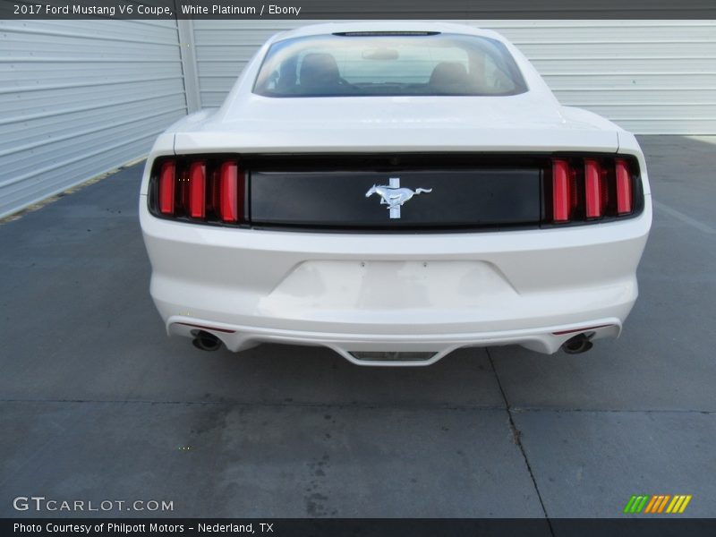 White Platinum / Ebony 2017 Ford Mustang V6 Coupe