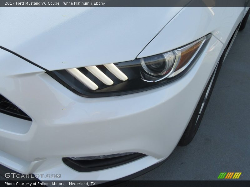 White Platinum / Ebony 2017 Ford Mustang V6 Coupe