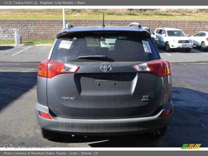 Magnetic Gray Metallic / Black 2015 Toyota RAV4 LE
