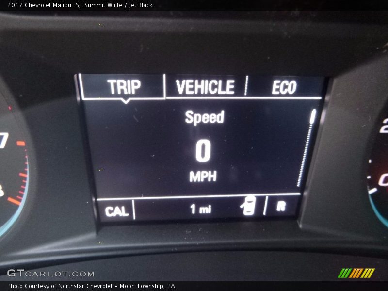 Summit White / Jet Black 2017 Chevrolet Malibu LS