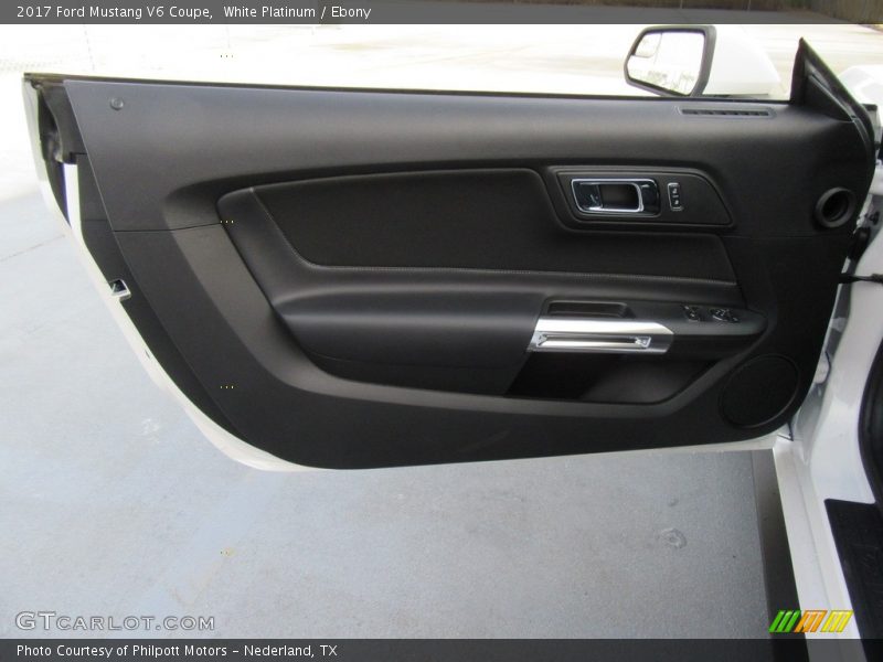 White Platinum / Ebony 2017 Ford Mustang V6 Coupe