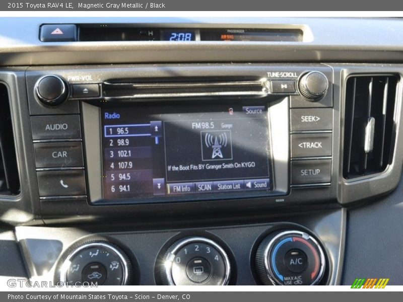 Magnetic Gray Metallic / Black 2015 Toyota RAV4 LE