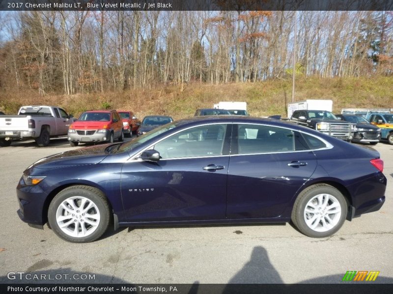 Blue Velvet Metallic / Jet Black 2017 Chevrolet Malibu LT