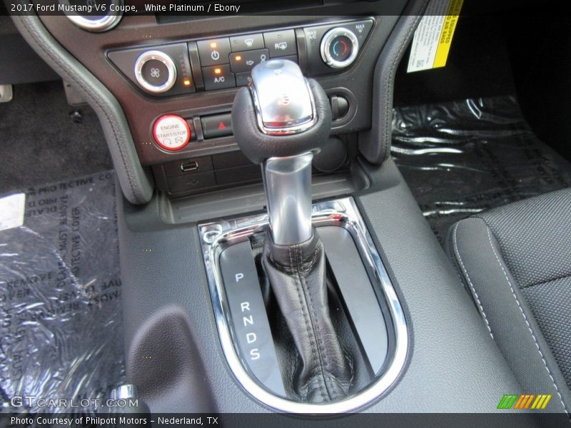 White Platinum / Ebony 2017 Ford Mustang V6 Coupe