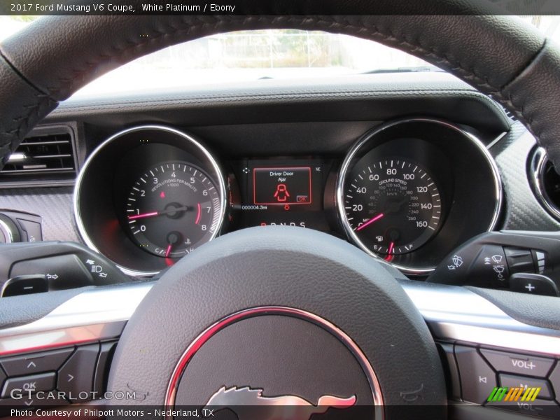 White Platinum / Ebony 2017 Ford Mustang V6 Coupe