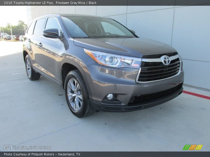 Predawn Gray Mica / Black 2016 Toyota Highlander LE Plus