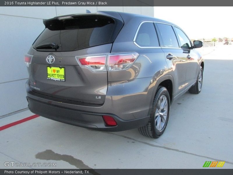 Predawn Gray Mica / Black 2016 Toyota Highlander LE Plus