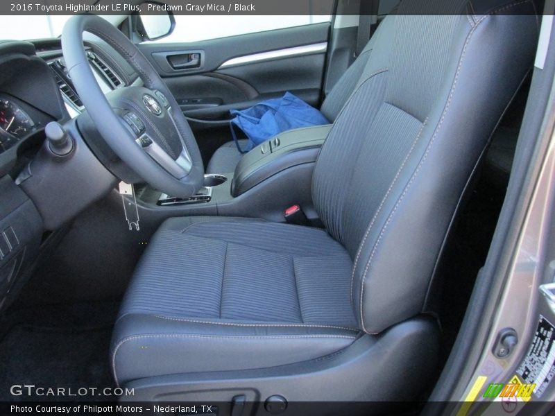 Predawn Gray Mica / Black 2016 Toyota Highlander LE Plus