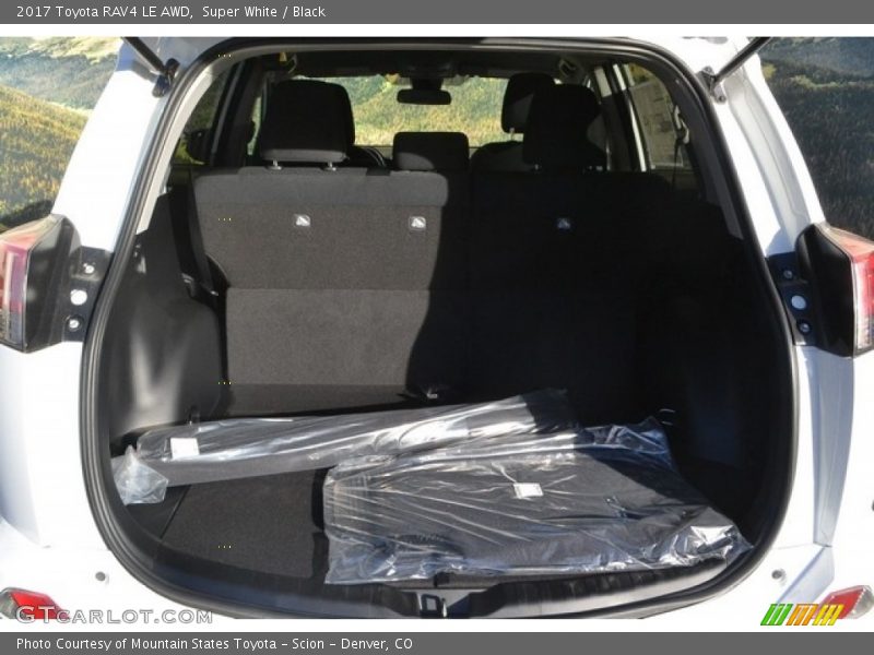 Super White / Black 2017 Toyota RAV4 LE AWD