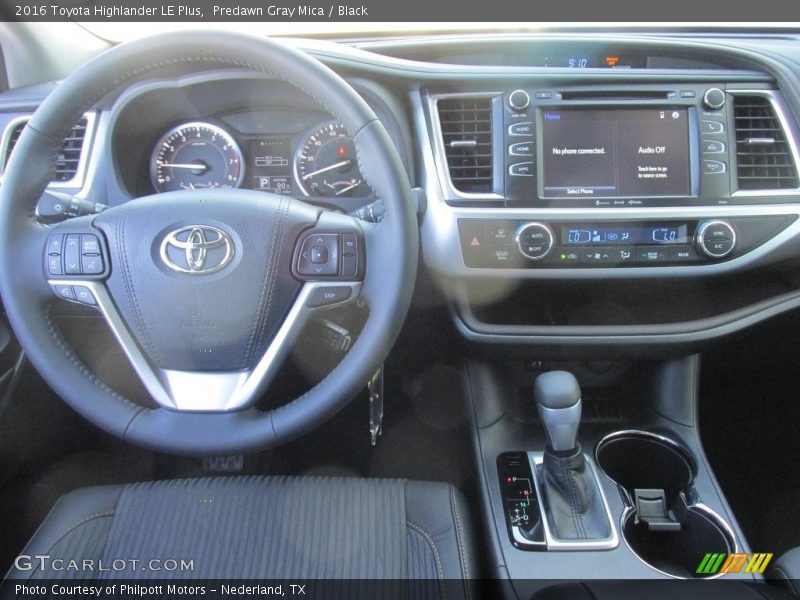 Predawn Gray Mica / Black 2016 Toyota Highlander LE Plus