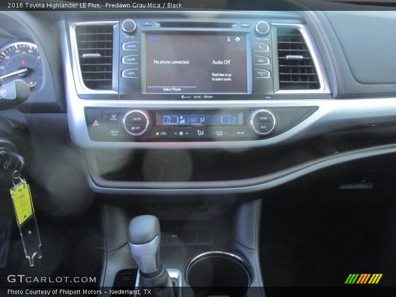 Predawn Gray Mica / Black 2016 Toyota Highlander LE Plus
