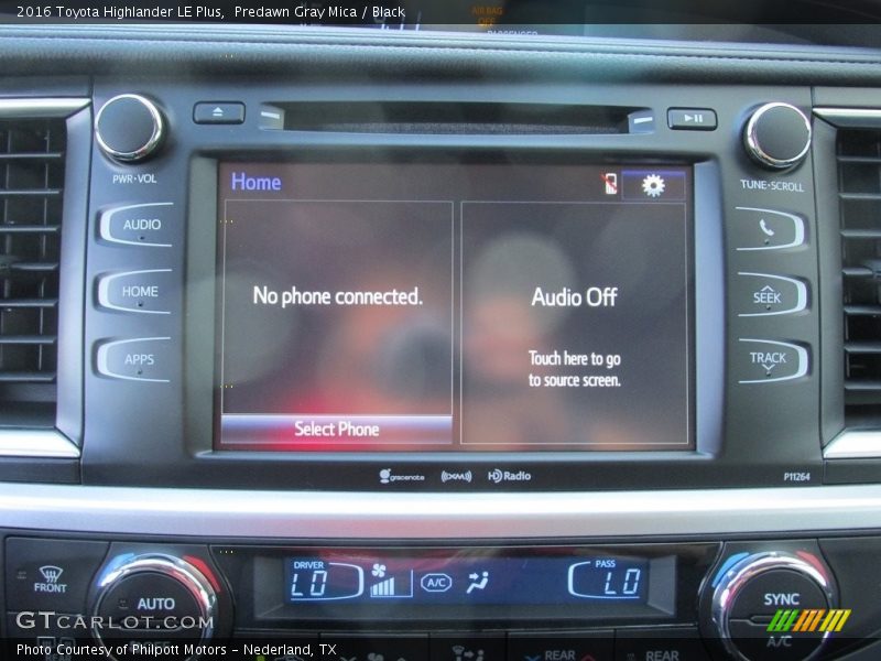 Predawn Gray Mica / Black 2016 Toyota Highlander LE Plus